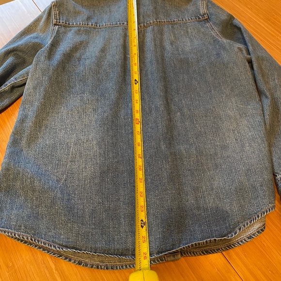 J.Crew Snap Pearl Denim Shirt - Picture 4 of 4